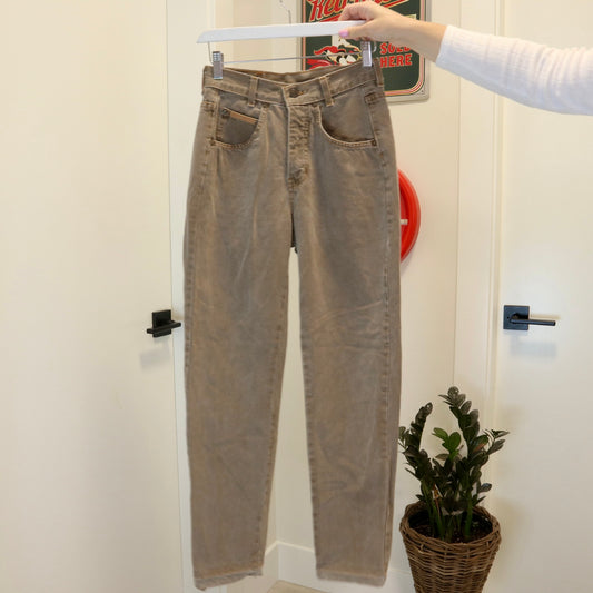 1980s Hollywood Basic Blues Brown Denim Jeans