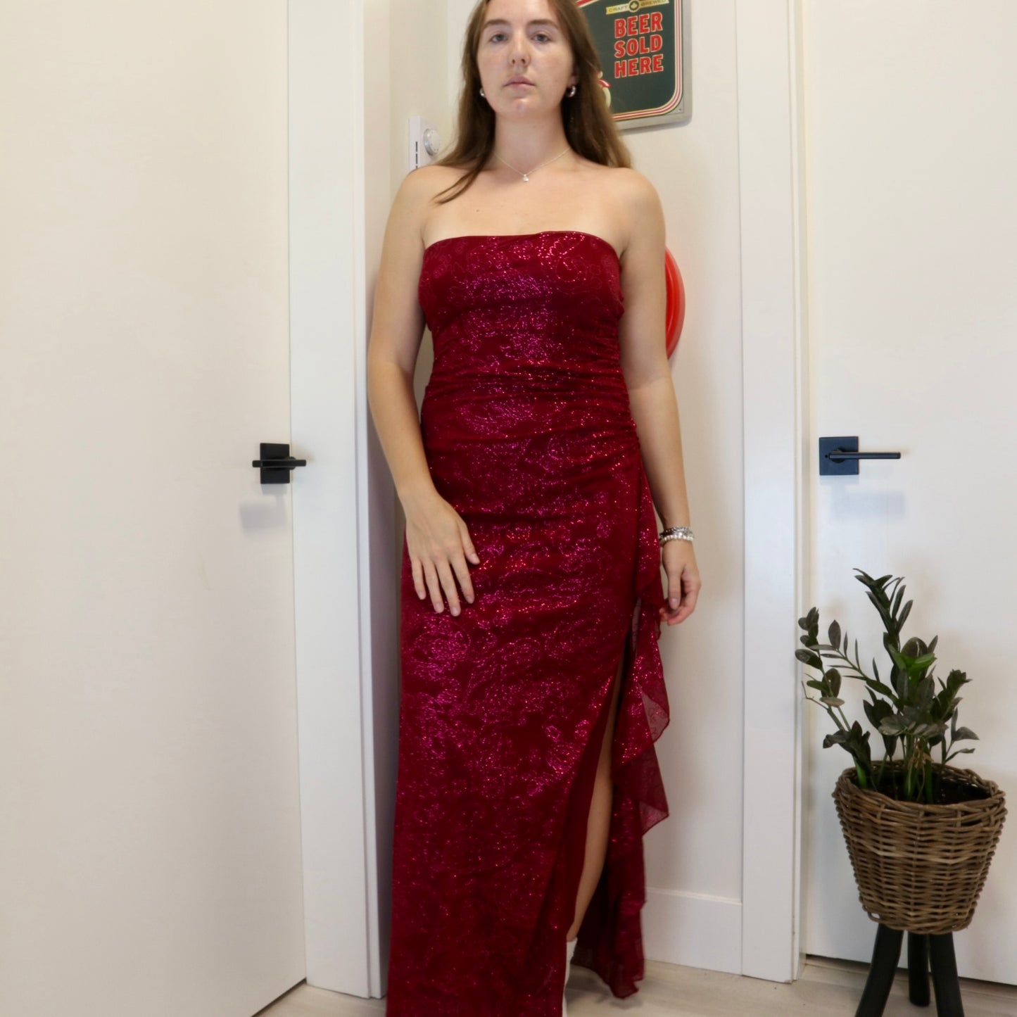 Vintage 1990s Sparkly Holiday Gown