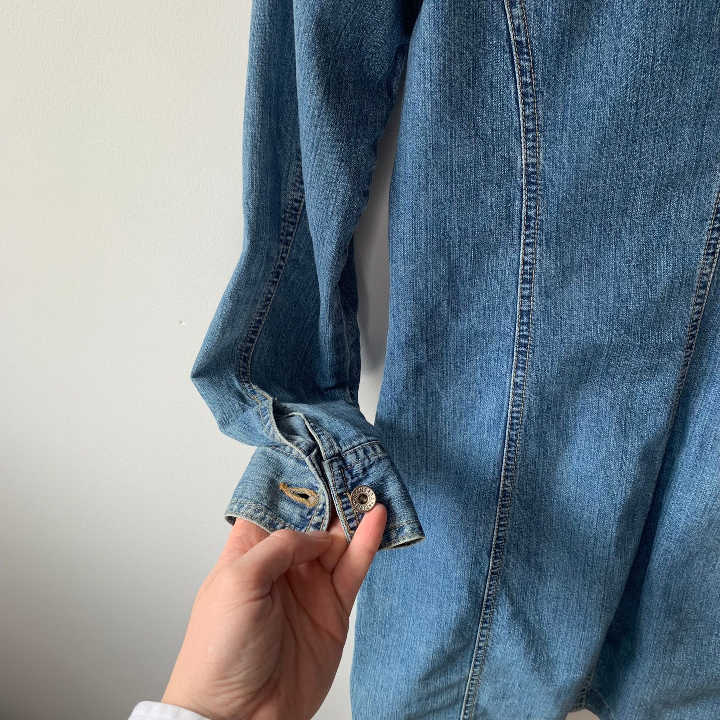 Y2k GAP Denim Button Up Dress