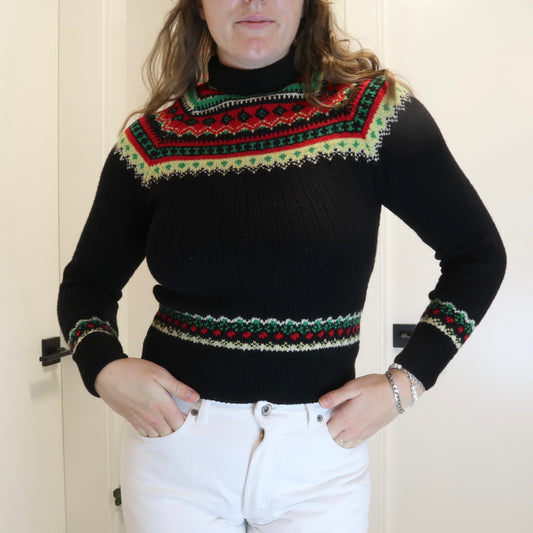 Vintage Nordic Turtleneck Knit