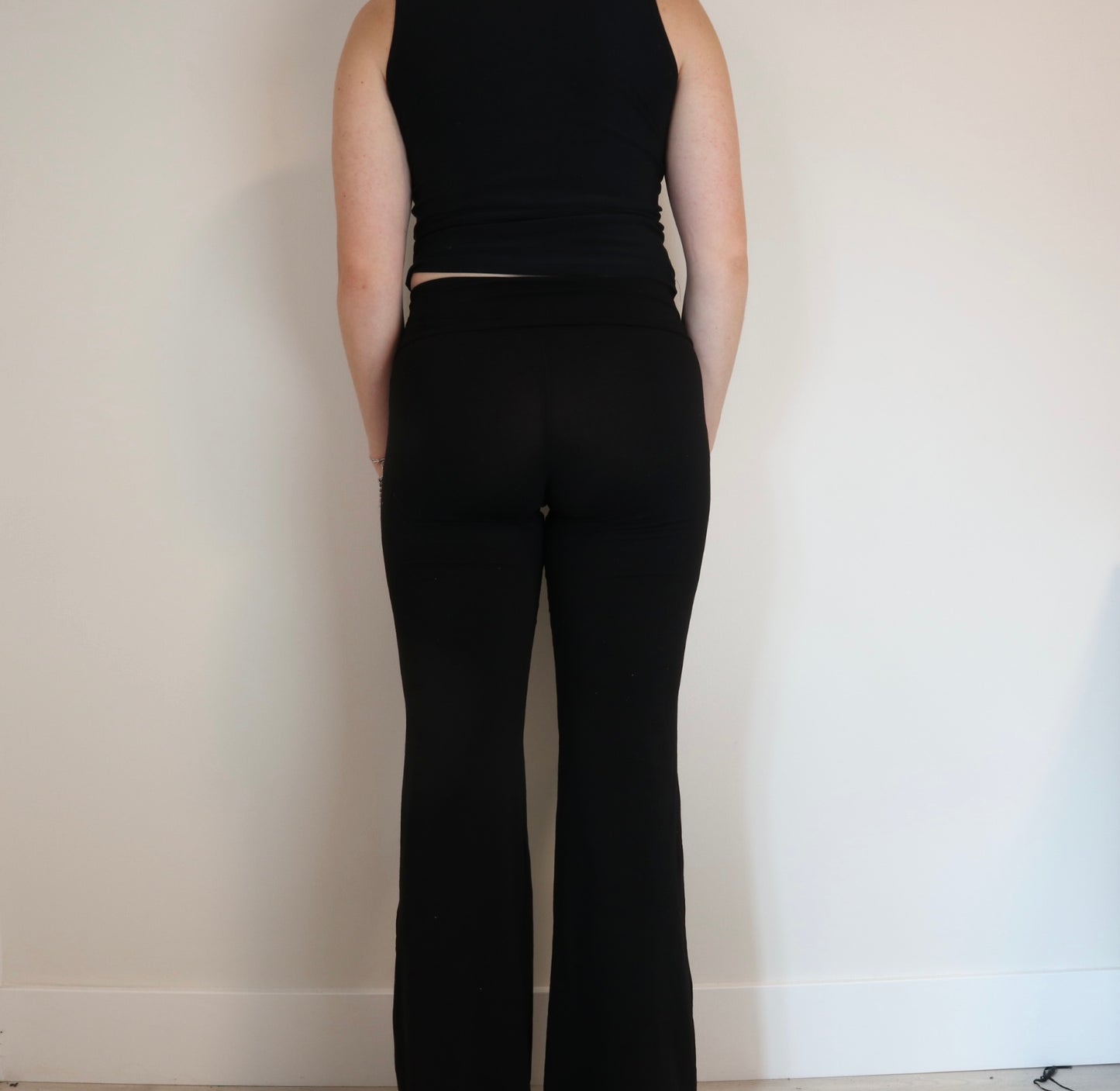 Y2k Low Rise Black Yoga Pants