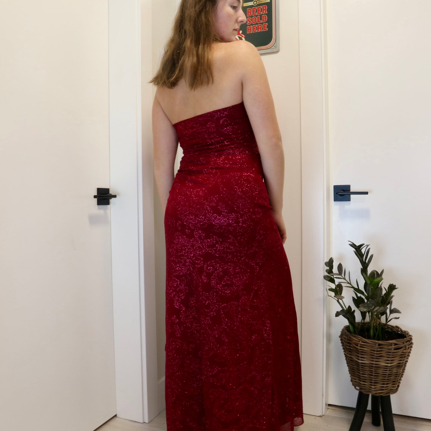 Vintage 1990s Sparkly Holiday Gown