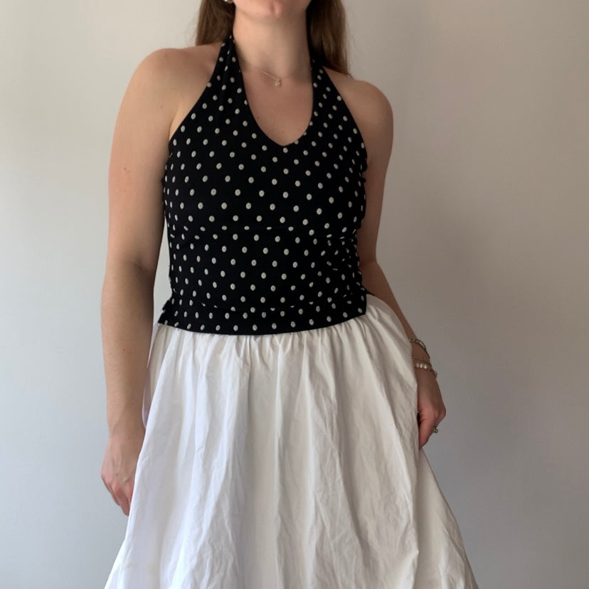 90s Polka Dot Halter Top