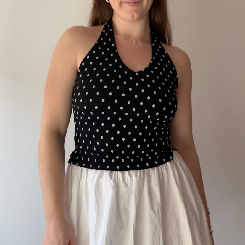 90s Polka Dot Halter Top