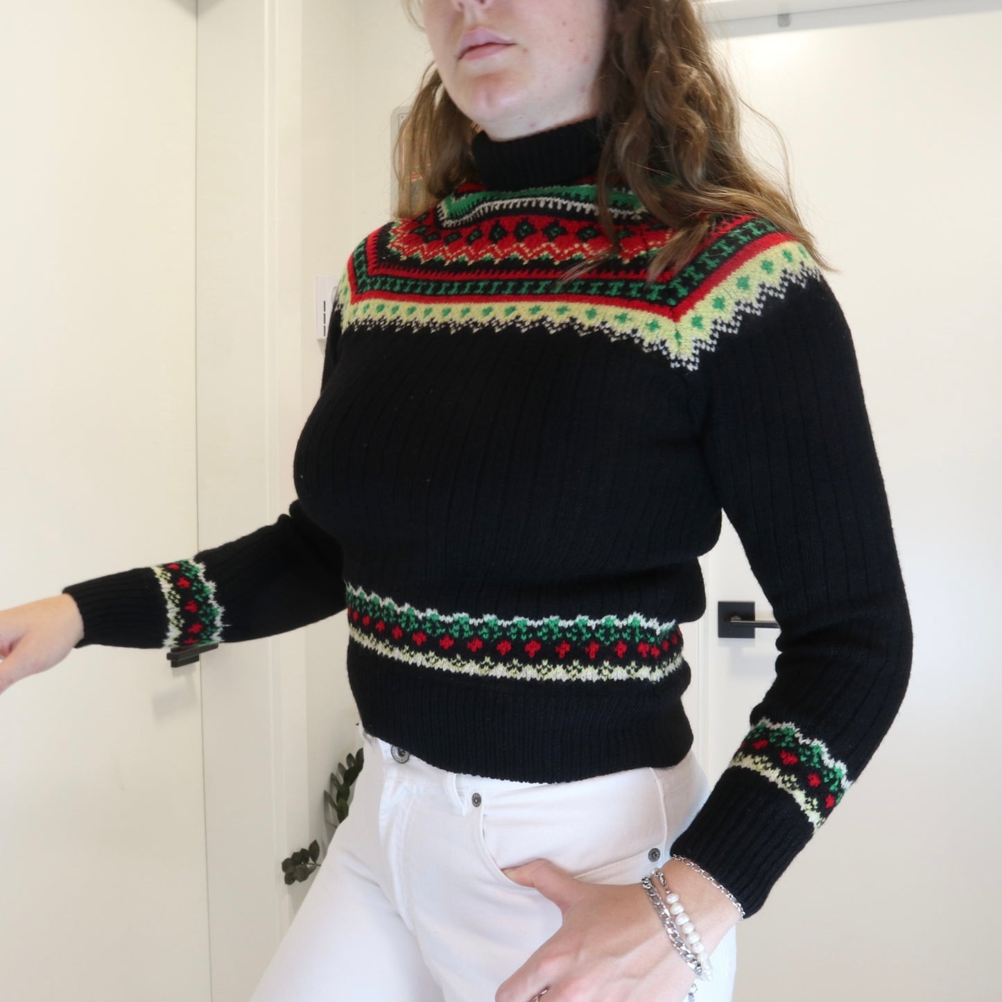 Vintage Nordic Turtleneck Knit