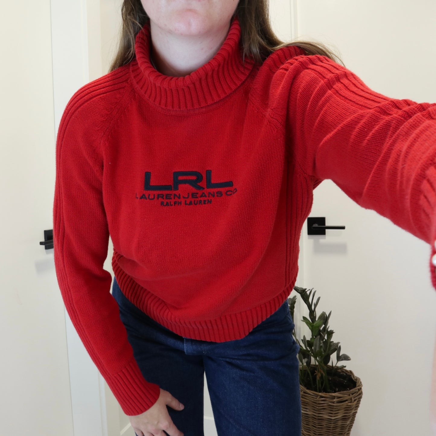 Vintage Ralph Lauren Red Knit